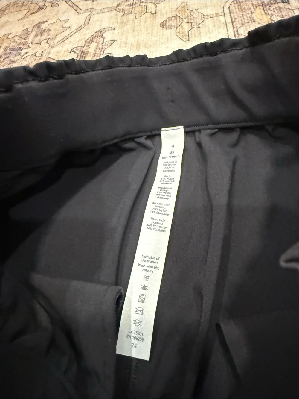 Lululemon Keep Moving Pant 7/8 High-Rise—size 4